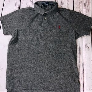 Polo Ralph Lauren gray red logo Fits Large